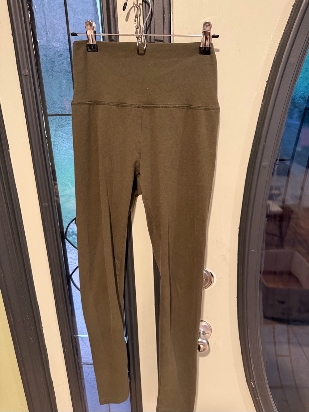 aerie Olive Green High-Waist Leggings